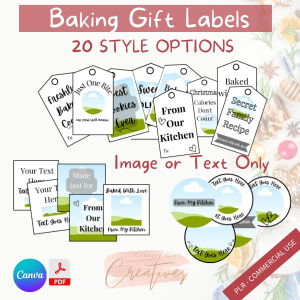Holiday Baking Food Label Template