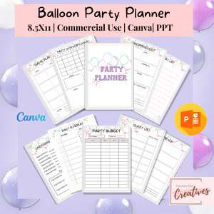 Balloons Party Planner PLR