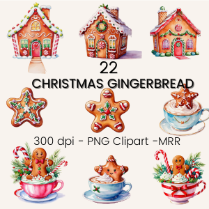 Christmas Gingerbread Clipart in MRR